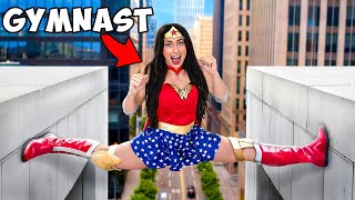 Trying the most FLEXIBLE Superhero Stunts!