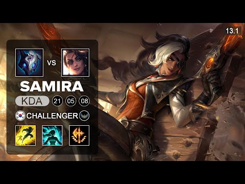 T1 Gumayusi Samira vs Kindred ADC - KR Challenger - Patch 13.1 Season 13