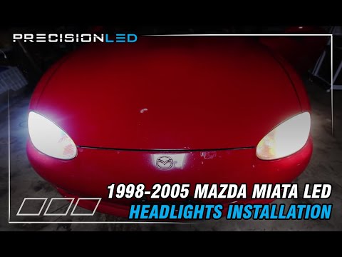 Upgrade Mazda Miata LED headlights -Complete Installation Process of 2nd Gen 1998-2005