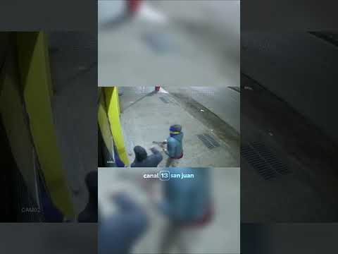 Una cámara grabó el robo que sufrió una casa de neumáticos en Sarmiento
