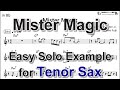 Mister Magic Easy Solo Example For Tenor Sax