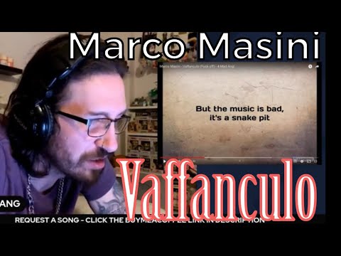 METALHEAD REACTS| Marco Masini - Vaffanculo (Fuck off)