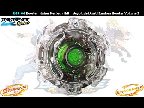 B49-04 Kaiser Kerbeus Knuckle Revolve K.R Beyblade Burst Random Booster Vol.3 Yaeger Yggdrasil G.Y