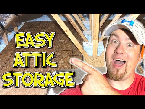 HOW TO MAKE EASY DIY STORAGE SPACE IN YOUR ATTIC FOR $200