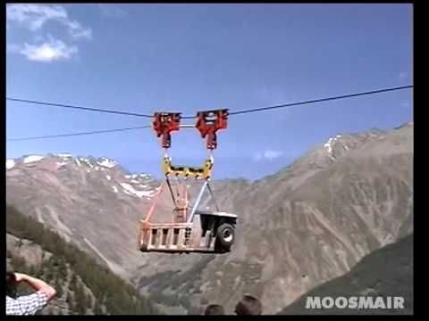 Extrem: Lkw geht in die Luft! - MOOSMAIR Materialseilbahnen / teleferiche / ropeways