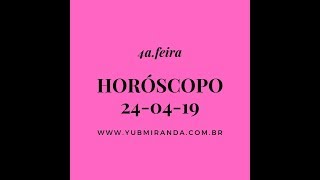 Horóscopo do Dia 24-04-19 / Capricórnio x Áries
