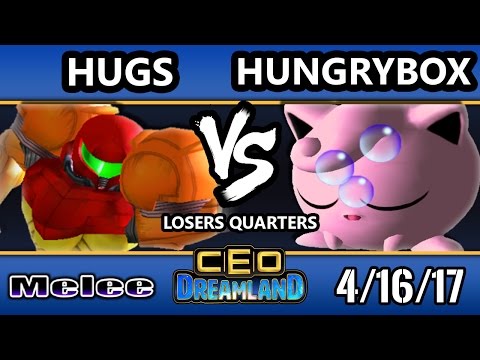 CEO Dreamland 2017 SSBM - Selfless | HugS (Samus) Vs. Liquid` Hungrybox (Jigglypuff) Smash Melee LQ