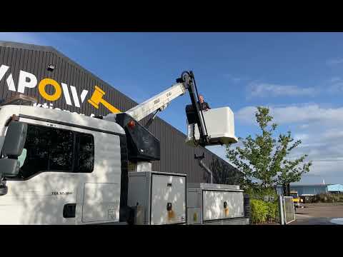 Video: Man TGL 12.180 lastbil med Versalift VT-145-f lift 1