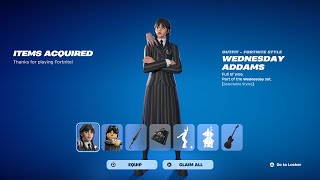 How To Get Jenna Ortega Wednesday Addams Skin For FREE! (Fortnite)