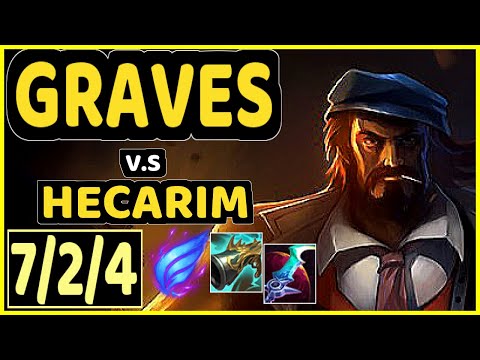 CINKROF (GRAVES) vs HECARIM - 7/2/4 KDA JUNGLE GAMEPLAY - EUW Ranked GRANDMASTER