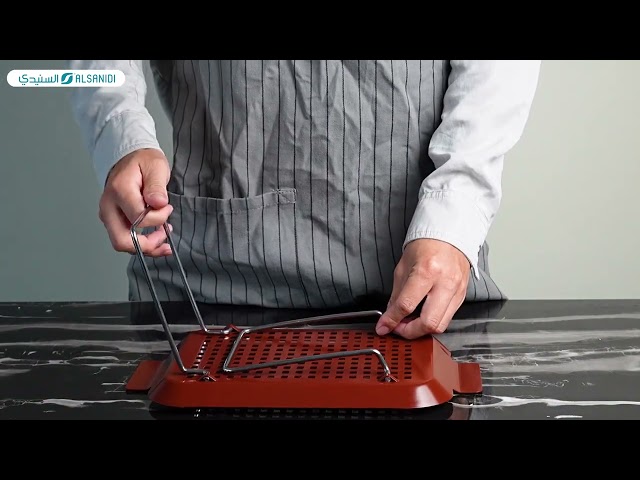 طاولة تنشيف اواني حديد مجلفن 50*30*17.5 سم - متين ويتحمل الاستخدام، سهل التخزين والنقل، يحافظ على نظافة وترتيب الأدوات،ضمان سنتان