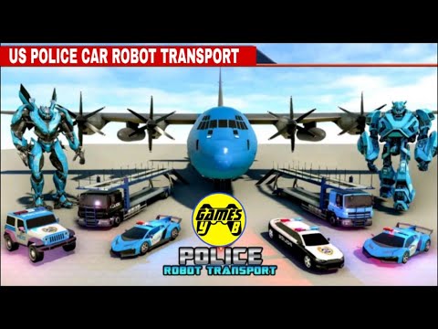 US Police Cop Car Robot Transportation Game 2020 - Android Gameplay 1080p60