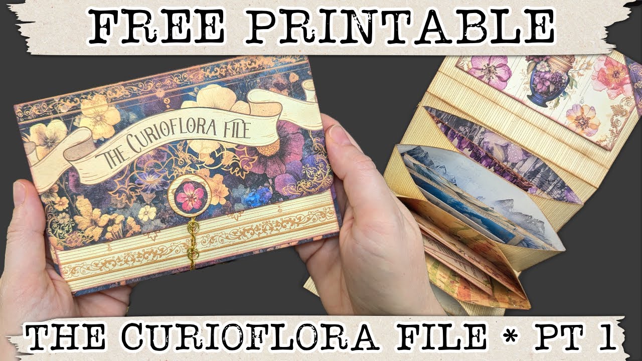 The Curioflora File Free Printable Project | Storytelling Junk Journal and Paper Craft Kit
