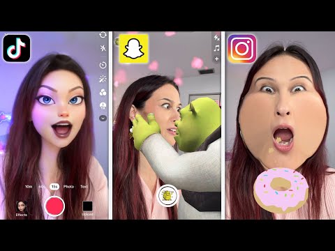TIKTOK vs SNAPCHAT vs INSTAGRAM FILTERS TESTEN! #4 || Fan Friday