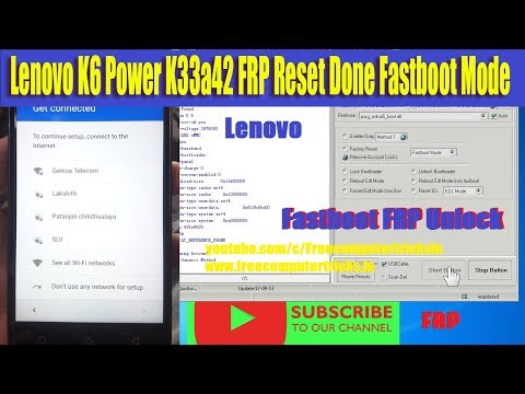 Lenovo K6 Power K33a42 FRP Reset Done Fastboot Mode