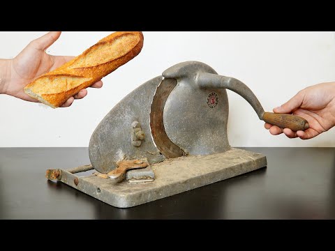 Watching This 1950s Bread Slicer Get Restored To Its Original Glory Is Deeply Satisfying