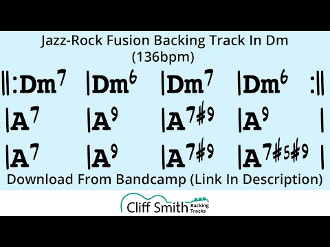 D Minor - Fusion Backing Track (i V, 136bpm)