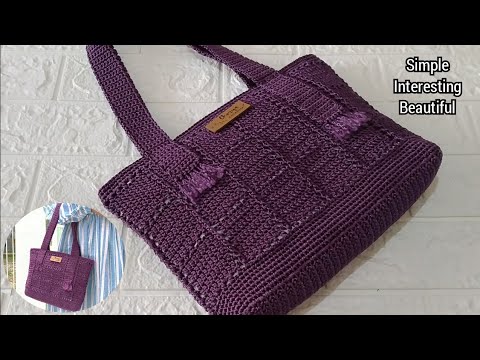 Tas Rajut Terbaru Model Modern Cara Membuat Tas Rajut Crochet Bag