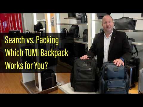 TUMI Backpack Comparison: Alpha Bravo Search vs. Packing Backpack