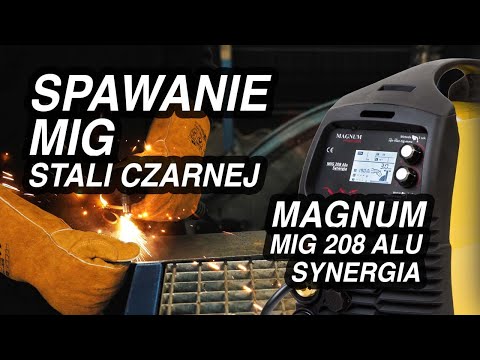 Spawanie MIG stali czarnej. Magnum 208 Alu Synergia MIG MAG 3w1 💥 Akademia Allweld #1💥