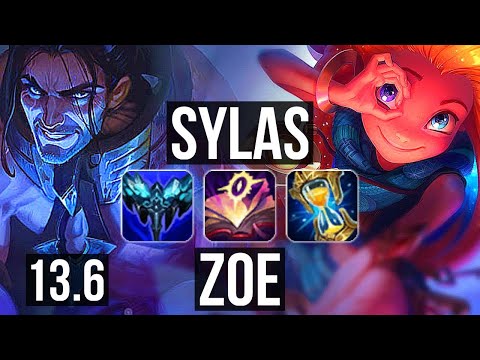 SYLAS vs ZOE (MID) | 11/0/4, Legendary, 400+ games | KR Grandmaster | 13.6