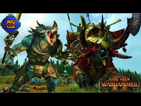THUNDER & LIGHTNING - Lizardmen Last Defenders vs. Chaos - Total War Warhammer 2