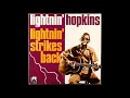 Lightnin' Hopkins introduction big car blues