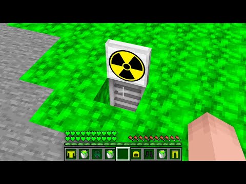 HOW NOOB BUILD UNDERGROUND BUNKER IN RADIOACTIVE APOCALYPSE!? Minecraft NOOB vs PRO! 100% TROLLING
