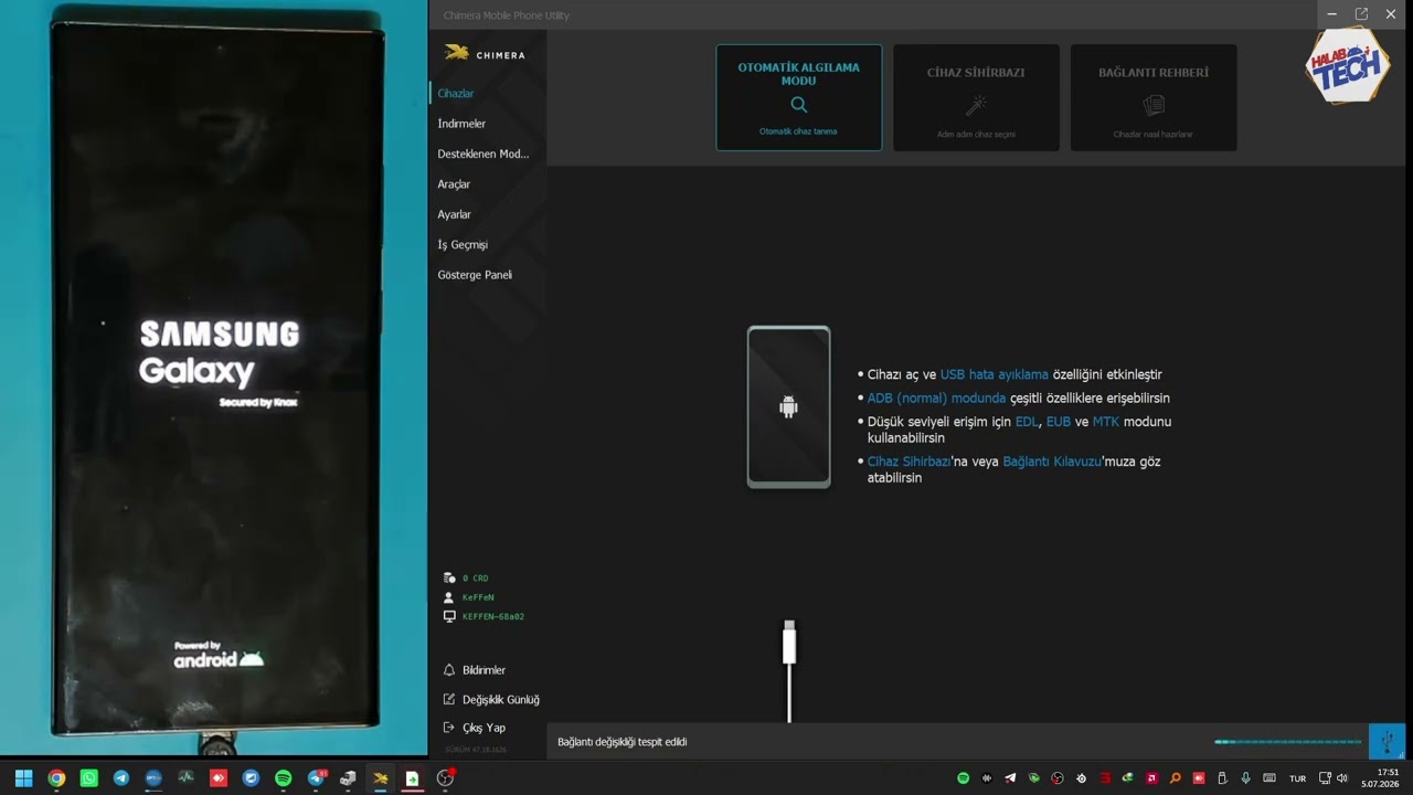 حذف حساب جوجل لجهاز Samsung S23 Ultra عن طريق Chimera Tool بسهولة وبدون فك الجهاز