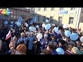 Жители Архангельска хором спели гимн Победы 