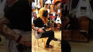 Video thumbnail for 【試奏】ESP FRX Liquid Metal Silver SEYMOUR DUNCAN Pegasus PU & Marshall AMP test play 1 #shorts by So Fúckn’Guitarist