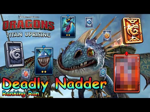 Dragons: Titan Uprising / Deadly Nadder Ranking Run / Full Battle / BP 8200+