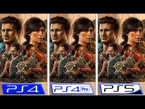 Uncharted: Legacy of Thieves | PS4 - PS4 Pro - PS5 | Graphics Comparison & FPS
