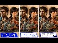 Uncharted: Legacy of Thieves | PS4 - PS4 Pro - PS5 | Graphics Comparison & FPS