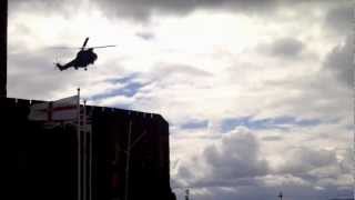 preview picture of video 'RAF Westland Puma HC at Carrickfergus Castle'