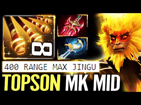 🔥 TOPSON Monkey King 400 Attack Range — Max Jingu Master MID vs Troll Warlord Dota 2 Pro