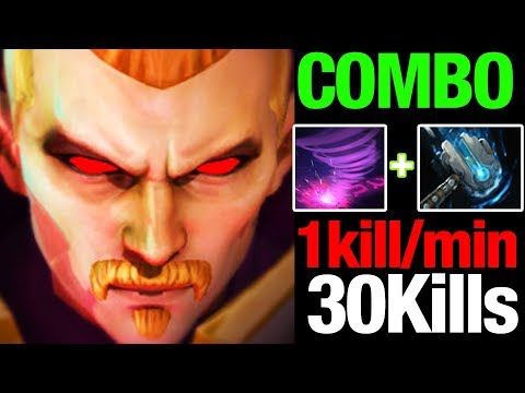 NEW META 7.10 INVOKER FULL QUAS WEX TORNADO + Meteor HAMMER - 1KILL PER MINUTE - Dota 2