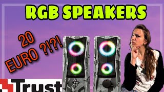 The best RGB Speakers for 20€  - TRUST JAVV Illuminated Review 2020