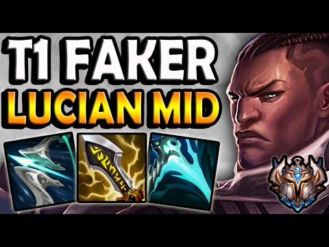 T1 Faker LUCIAN MID vs GALIO - Patch 10.25 Ranked Korea ✅