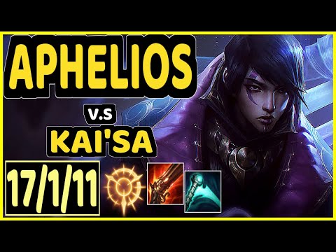 THEUSMA (APHELIOS) vs KAI'SA - 17/1/11 KDA BOTTOM ADC GAMEPLAY - BR Ranked MASTER