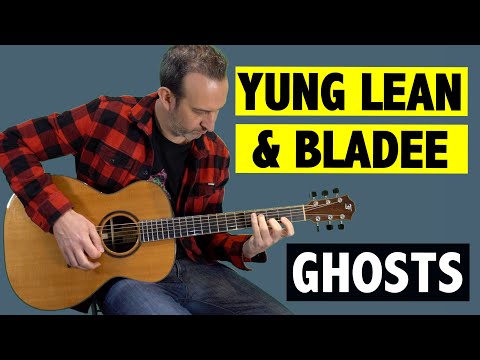 Ghosts - Yung Lean & Bladee - EASY GUITAR TUTORIAL + TAB