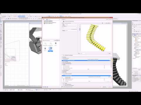 Archicad 18   GDL Grundlage für beliebige gewinkelte Stiegen4   zB  Viertelgewendelte Stiege   Wange