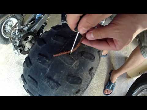 comment poser une meche sur un pneu