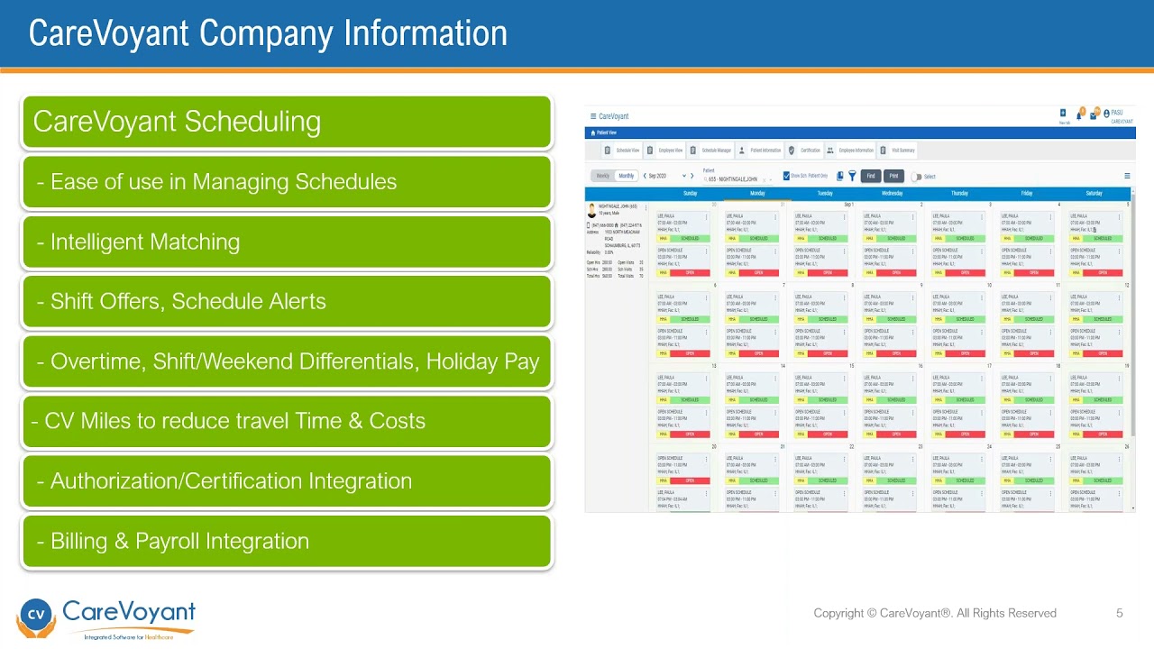 CareVoyant Home Care Software Overview - Private Duty Nursing, Non-Medical, HCBS, Home Health