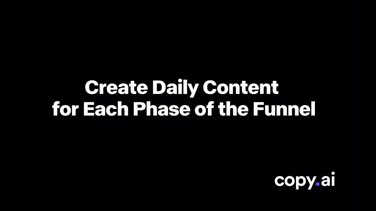How to Create Daily Content at Each Funnel Phase video thumbnail