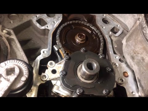 Chevy 4.8L 5.3L 6.0L timing chain oil pump water pump harmonic balancer removal Code P0521