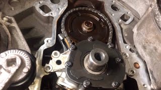 Chevy 4.8L 5.3L 6.0L timing chain oil pump water pump harmonic balancer removal Code P0521