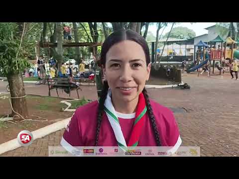 Grupo de Escoteiros Pedra Vermelha realiza acampamento na praça