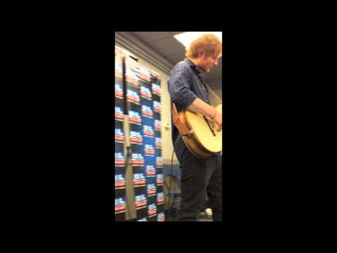Ed Sheeran singing "Sofa" at the Chicago Mix 101.9 Meet and Greet 09/16/14