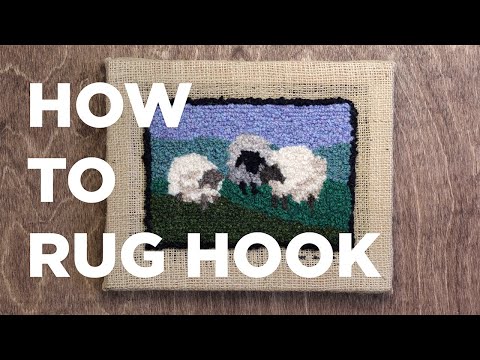 HOW TO RUG HOOK (Traditional Rug Hooking Kit)